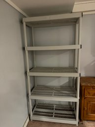 Plastic 4 Shelf Unit - Shelving Unit Only (spare Room 6ft T