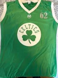 Bacardi Sponsored Boston Celtics Sleeveless Silky Jersey Sz Lg -d77