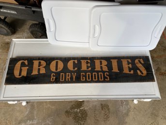 Grocery & Dry Goods Sign