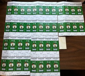 Boston Celtics 2005 NBA Playoff Ticket Sheets 5 With 5 ID Cards - D83