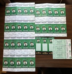 Boston Celtics 2004 NBA Playoff Ticket Sheets 3 With 3 ID Cards & 3 Tix - D84