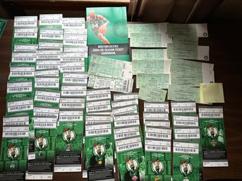 Boston Celtics 2004/5 Handbook, 2005 Tickets & More 67 In Total - D107