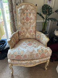 Like New Floral French Provincial Inspired Chair By Landry Home Decorating - Like New - L36