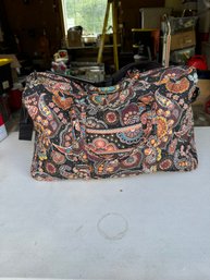 Vera Bradley Kensington Brown Duffle Bag