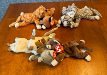 #442 Beanie Babies Lot Of 7 Cats