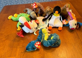 #446 Beanie Babies Lot Of 1o Creatures