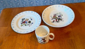 #450 Lord Nelson Pottery Bowl, Plate & Cup