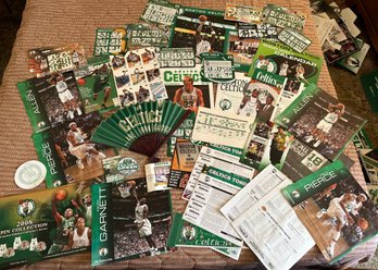 Boston Celtics Large Fan Lot: Calendars, Photos, Book, Key Chain, Etc - CBL10