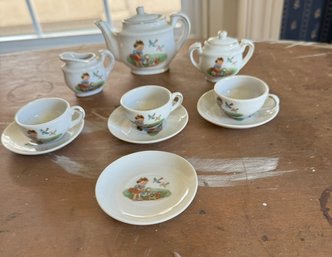 #495 Lot Of 10 Child's Tea Set Made In Japan