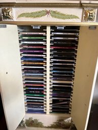 CD Holder With Doors Chocked Full Of CDs - See Pic For Details - 2Den16