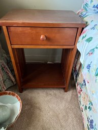 Pair Of Solid Wooden Small Side Tables With Drawers (only One Pictured) - 2Den20