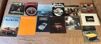 Vintage Car Brochures: Royles Royce, Porsche, Pontiac & More - BL143