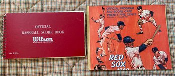Boston Red Sox 1969 Completed Score Card Notebook And Wilson Score Book 1969-1970 Completed - BL147