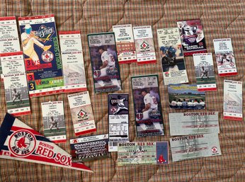 Red Sox Ticket Stubs Including World Series 1999 - BL148