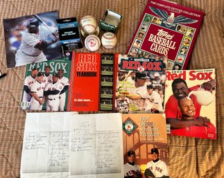 Topps Hardcover Book, Red Sox Yearbooks And More - BL175