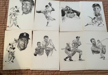 6 Repo Robert Riger Sketches  & 2 George Loh Sketches - BL179