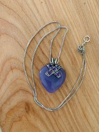 Sterling Silver Amethyst Stone Pendant/necklace