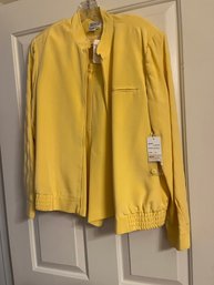 Pretty Yellow Suit:  Zip Jacket And Culottes -  BB12