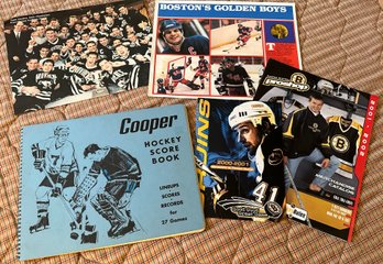 1970-1971 Cooper Hockey Score Book COMPLETED & Other Hockey Items - BL193