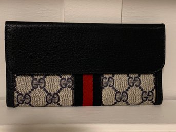 Gucci Leather/cloth Wallet