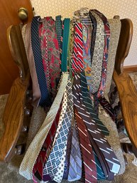 Huge Vintage Tie Lot: Fun To Wear Or Use For Crafts - D
