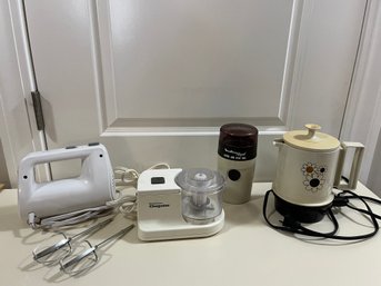 Chopstir Food Processor, Coffee And Spice Grinder,  Hand Mixer And MCM Electric Coffee - K