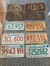 Mixed License Plate Lot Old/newer