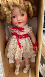 Antique Shirley Temple Composition Doll In Original Box (see Note From 1937) - B3