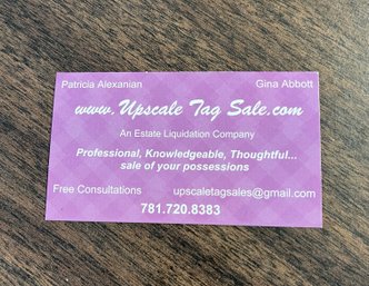 Happily Hosted By Upscale Tag Sales