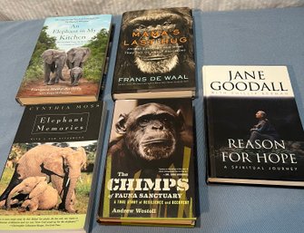 5 Books: Jane Goodall 'reason For Hope', Mama's Last Hug (animal Emotions), Elephant Memories & More