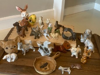 Small Animal Figurines Vintage Lot