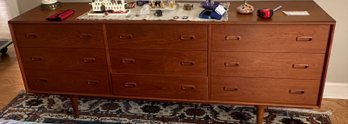 Mid Century Danish Designed Dresser With Nine Dovetail Drawers - BR1