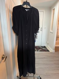 40 - Chico's Long Black Dress, Cotton Mix Size 3.5