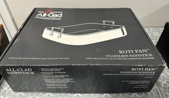 All-Clad Roti Pan Stainless Nonstick Roaster New In Box - P3