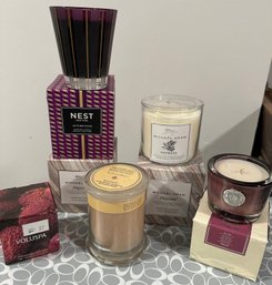 2 Michael Aram Dogwood Candles, Nest Candle, Etc. 6 In Total - D3