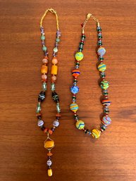 Colorful Art Glass Beaded Necklaces - B20