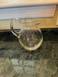 #779 Hand Blown Pitcher 7 1/2'