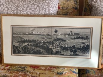 W.H.O Engraving 'The Country Around Ramleh East Of Alexandria