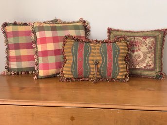 Decorative Pillows (4) Fabulous Lot #2