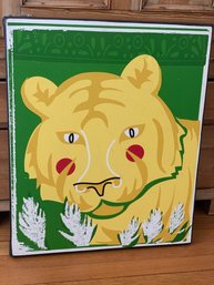 Safari Lion Wrapped Canvas Giclee Print Wall Art