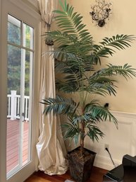 Large Tall Faux Palm Tree In Plastic Pot - LR3