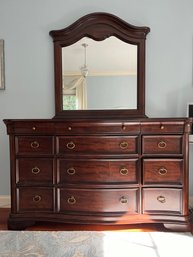 Beautiful 12 Drawer Dresser With Matching Mirror - 1B6