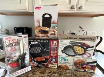 Boxed Kitchen NIB Cooking Gadgets Includes George Forman Grill - K43