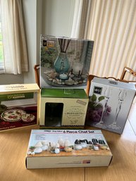 5 New In Box Hostess Items Includes Mikasa Candles - K50