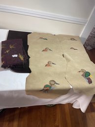 Duck Placemats And Scarf