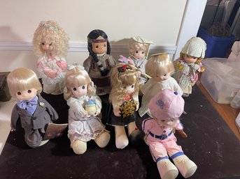 9 Precious Moments Dolls