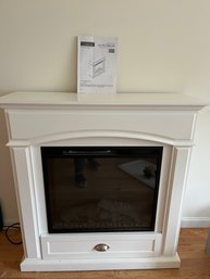 White Electric Ambiance Fireplace Model 1033FM-23-201 By Styleselections With Bottom Drawer