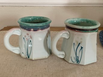 Glazed Pottery Mugs (2)