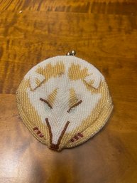 Delill Beaded Purse - Fox Face