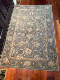 Wools Of NewZealand Heritage Rug In Soft Blue And Taupes - FY4